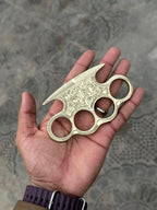 Custom engraved brass knuckle
