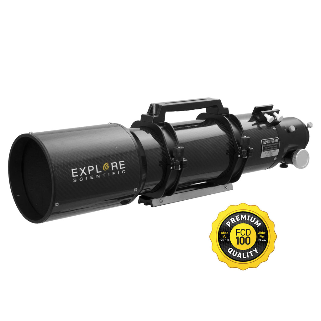 ED102-FCD100 Series Air-Spaced Triplet Telescope in Carbon Fiber