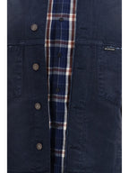 Balenciaga Patched Navy Shirt Jacket