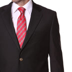 Black Gold Button Regular Fit Blazer
