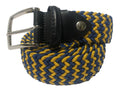 Woven Stretch Belt Blue/Yellow