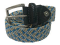 Woven Stretch Belt Aqua