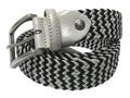 Woven Stretch Belt Black/White