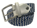 Woven Stretch Belt Blue/White