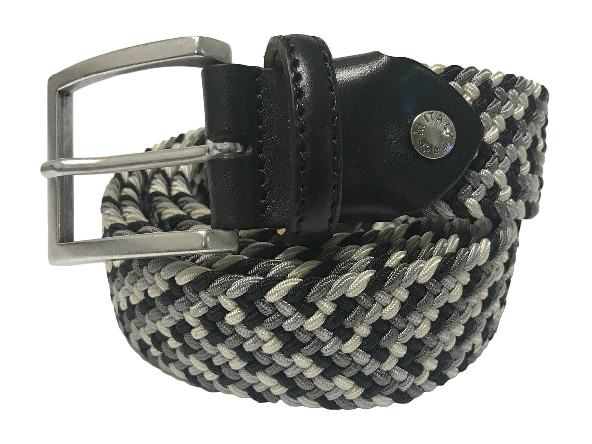 Woven Stretch Belt Light Monochrome