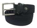Woven Stretch Belt Solid Black