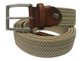 Woven Stretch Belt Solid Tan