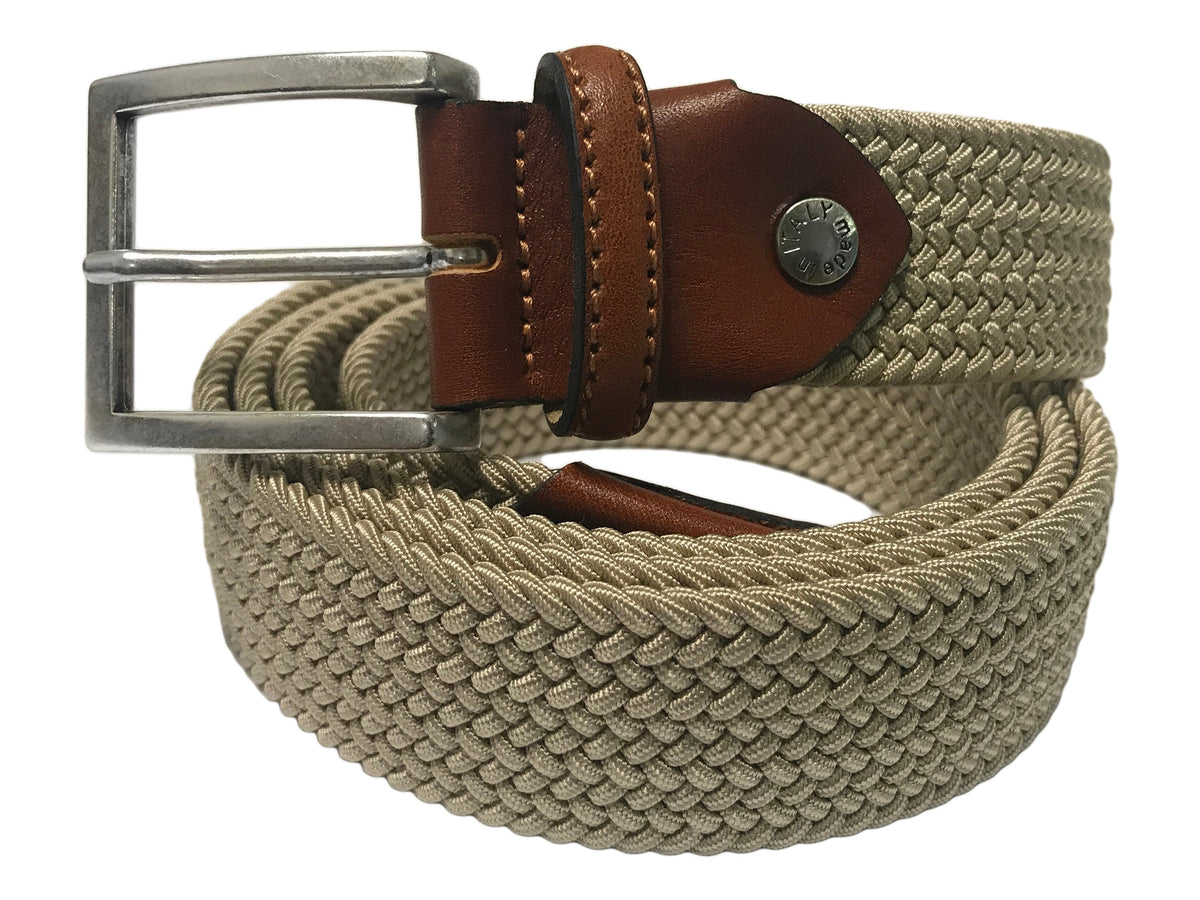 Woven Stretch Belt Solid Tan