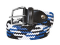 Woven Stretch Belt Tour Blue/White/Black