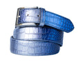 Limited Edition Handpainted Calf Skin Alligator Embossed Belt Galaxy Purple