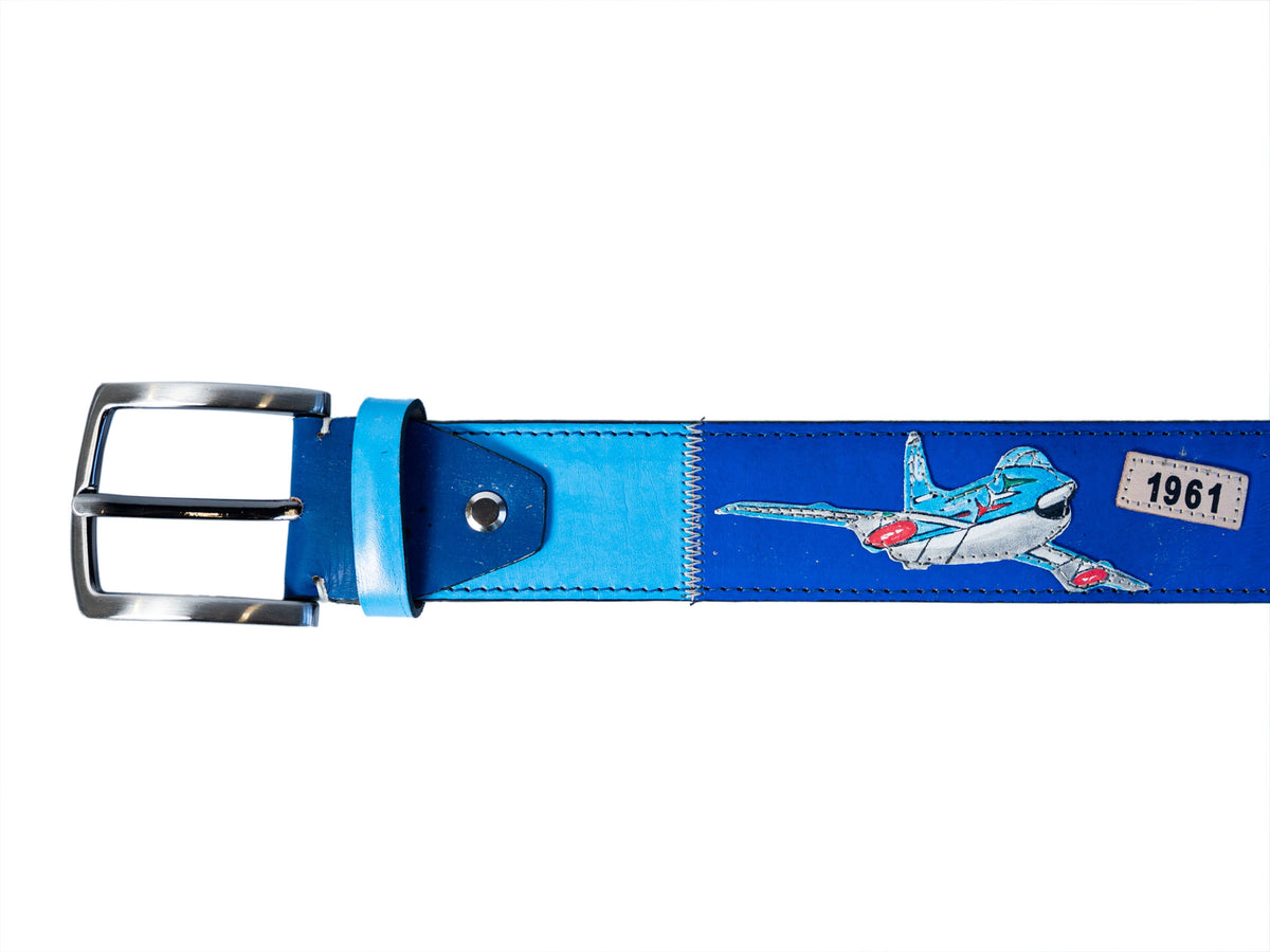 Limited Edition Calf Skin Artistic Belt Aviation