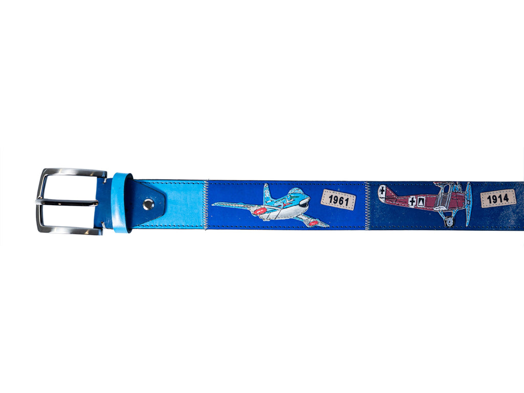 Limited Edition Calf Skin Artistic Belt Aviation