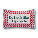 Fly Coach Needlepoint Pillow