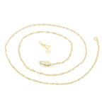 Cubic Zirconia 14K Gold Filled Music Heart Note Pendant Necklace Set