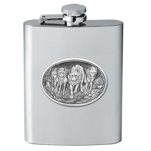 Wolves Flask