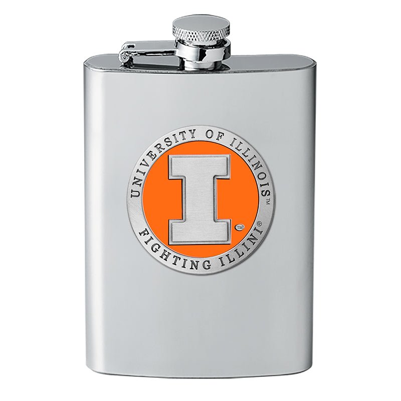 Illinois Fighting Illini Flask