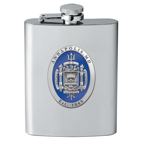United States Naval Academy Crest Flask