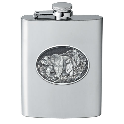 Grizzly Bear Flask