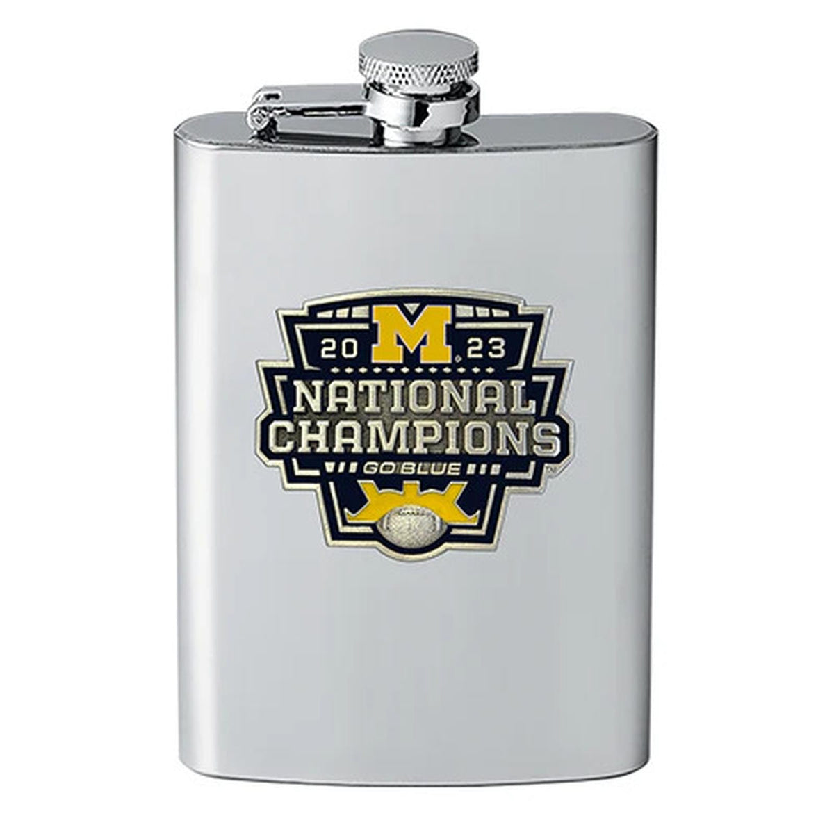 2023 Michigan Football Championship Flask