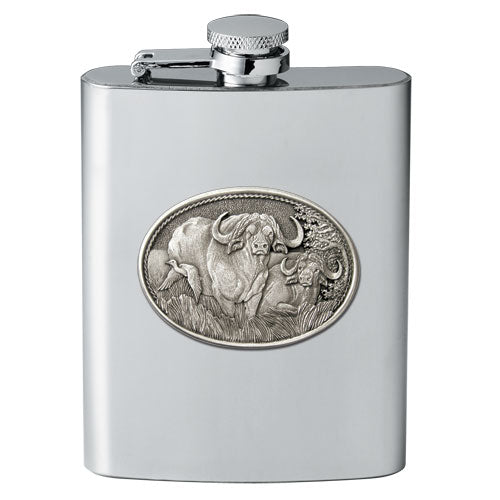 Cape Buffalo Flask