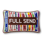 Full Send Needlepoint Pillow