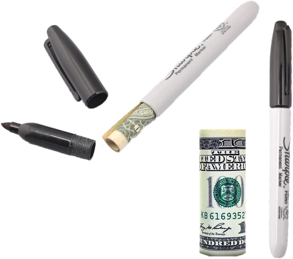 Fake Pen Diversion Safe (2 Pack) - Discreet Diversion Safe Ideas of Pen with Secret Compartments
