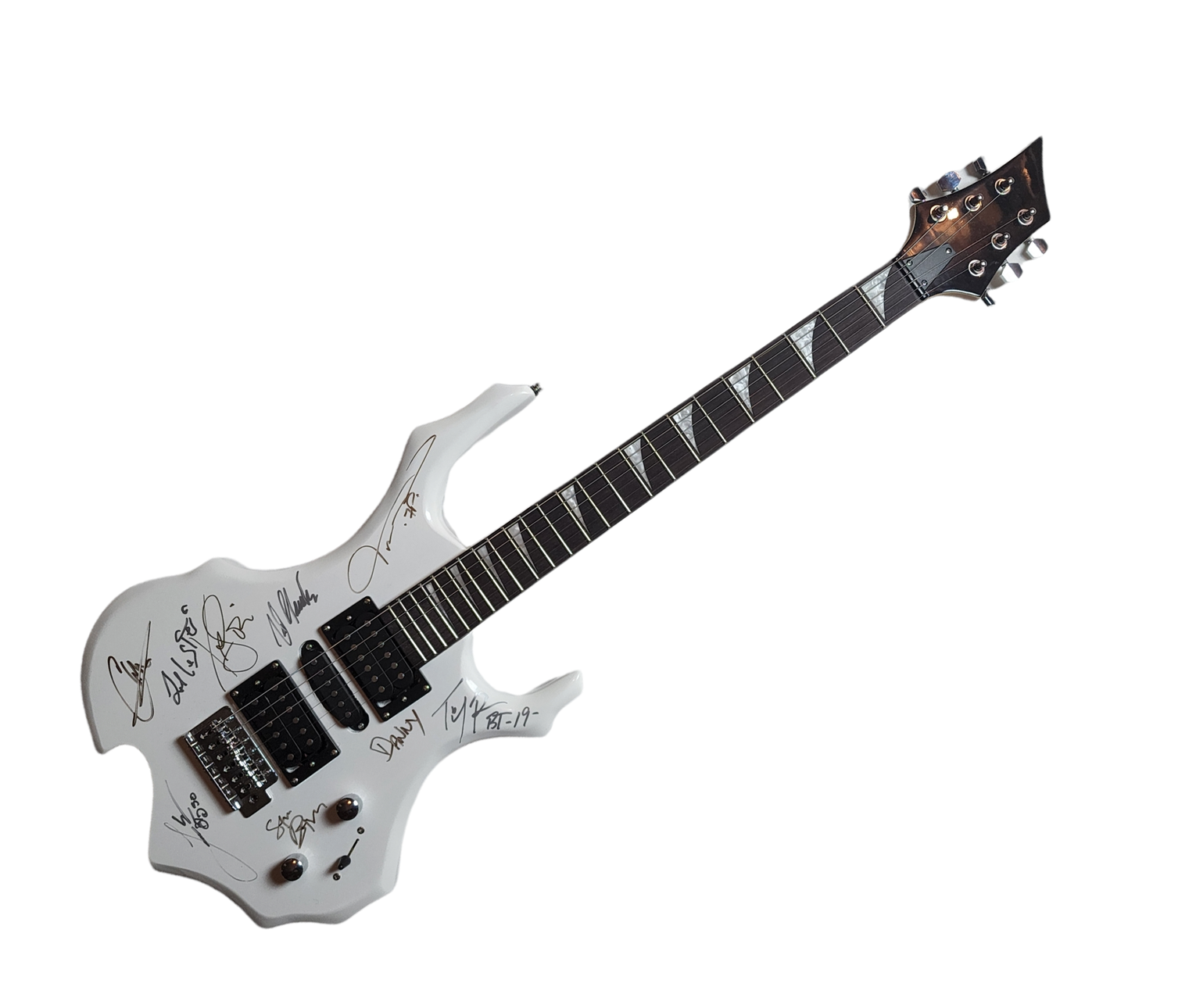 Faster Pussycat & Bang Tango Signed Autographed Guitar UACC AFTAL RACC TS
