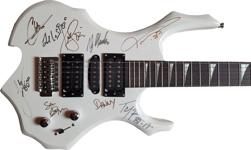 Faster Pussycat & Bang Tango Signed Autographed Guitar UACC AFTAL RACC TS