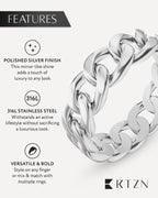 Cuban Link Ring (Silver)