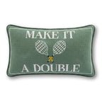 Make It A Double Needlepoint Pillow