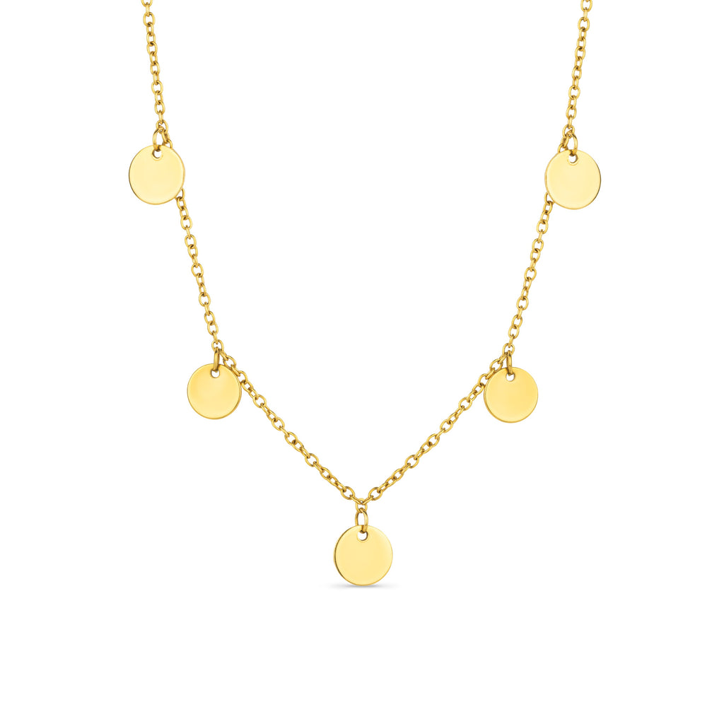 Arvo Mini Disc Necklace - Gold