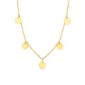Arvo Mini Disc Necklace - Gold