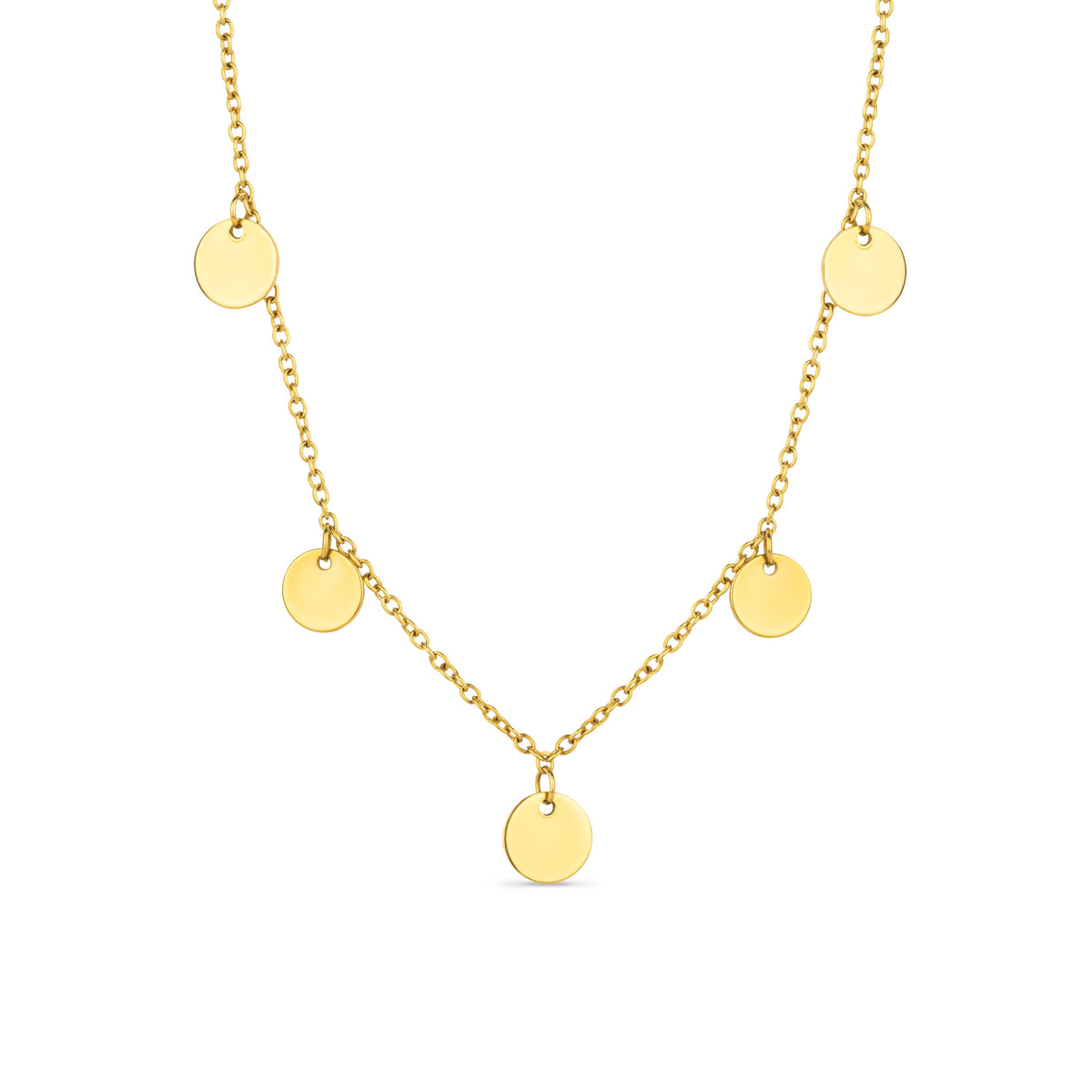Arvo Mini Disc Necklace - Gold