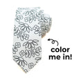 Flower Garden Coloring Tie