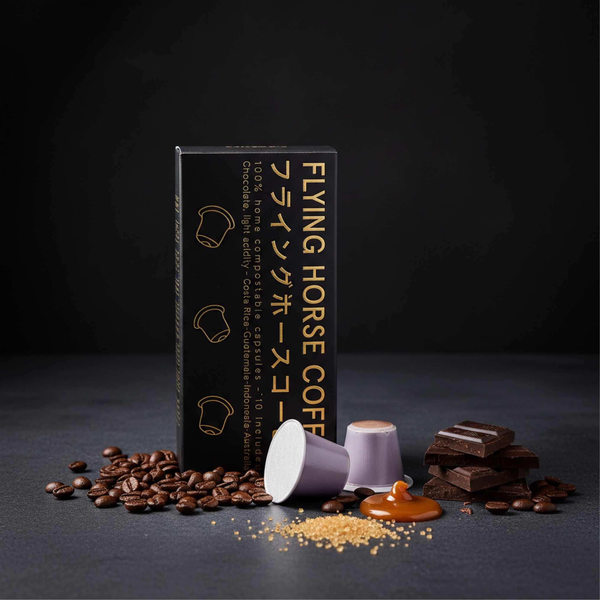 Flying Horse Pods: Organic Espresso (10x)