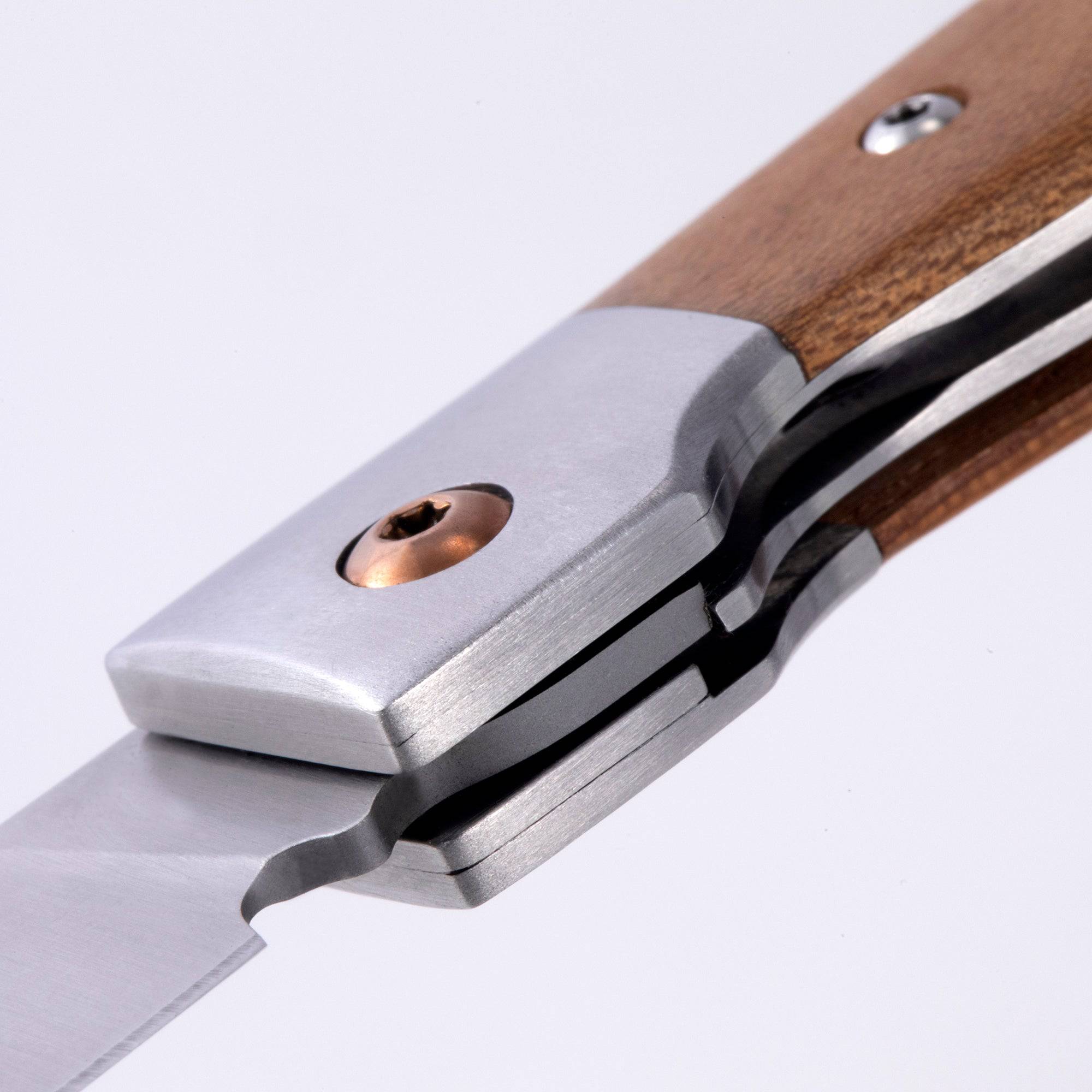 Folding Steak Knife Set in Leather Roll - 4 Piece