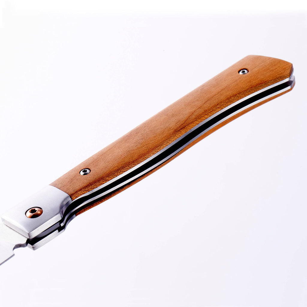 Folding Steak Knife Set in Leather Roll - 4 Piece