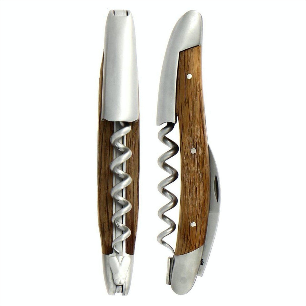 Forge de Laguiole Corkscrew 5000 Years Old Sub Fossilized Oak Bark - Satin