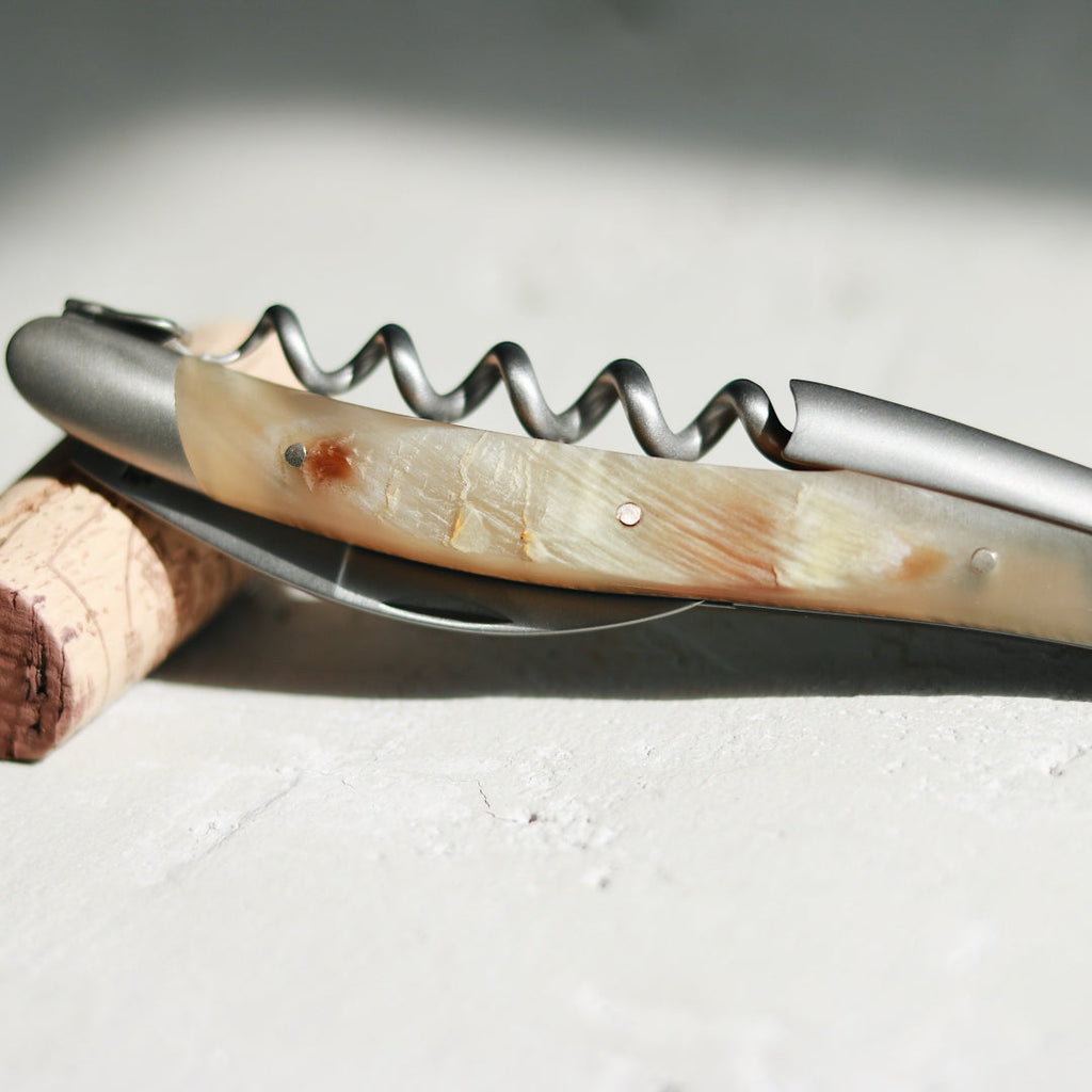 Forge de Laguiole Corkscrew Aubrac Horn Tip - Satin