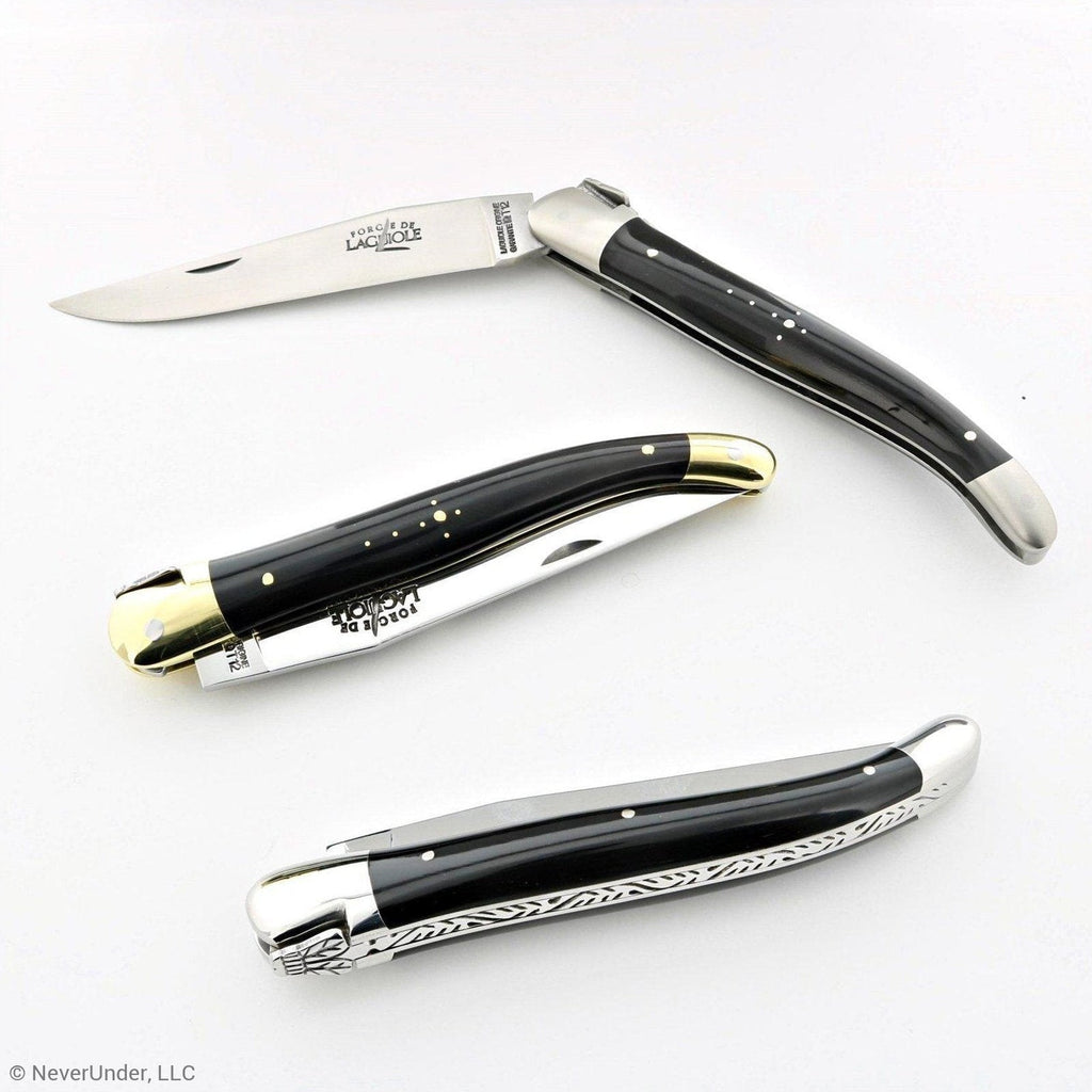 Forge de Laguiole Tradition 12 cm Dark Horn Tip