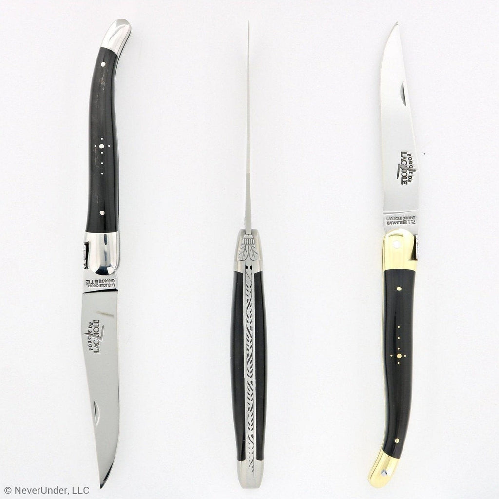 Forge de Laguiole Tradition 12 cm Dark Horn Tip