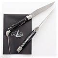 Forge de Laguiole Tradition 12 cm Dark Horn Tip with Awl - Satin