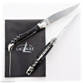 Forge de Laguiole Tradition 12 cm Dark Horn Tip with Awl - Shiny