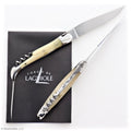 Forge de Laguiole Tradition 12 cm Horn Tip with Awl - Shiny