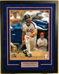 Framed Howard Johnson N.Y. Mets Signed Inscribed 16X20 Photo Jsa Coa