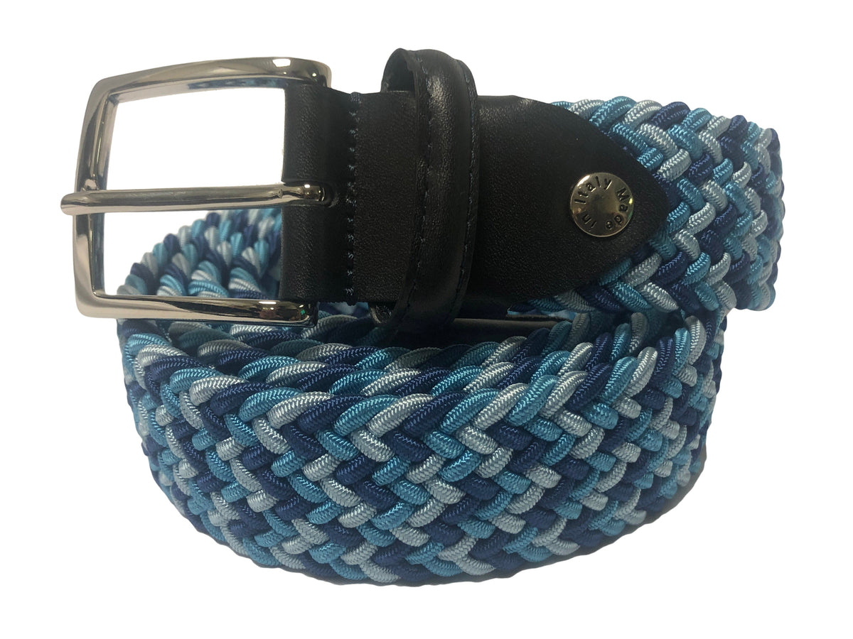 Woven Stretch Belt Ocean