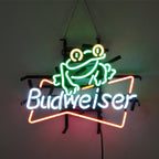 Frog Budweiser Beer Neon Sign Light