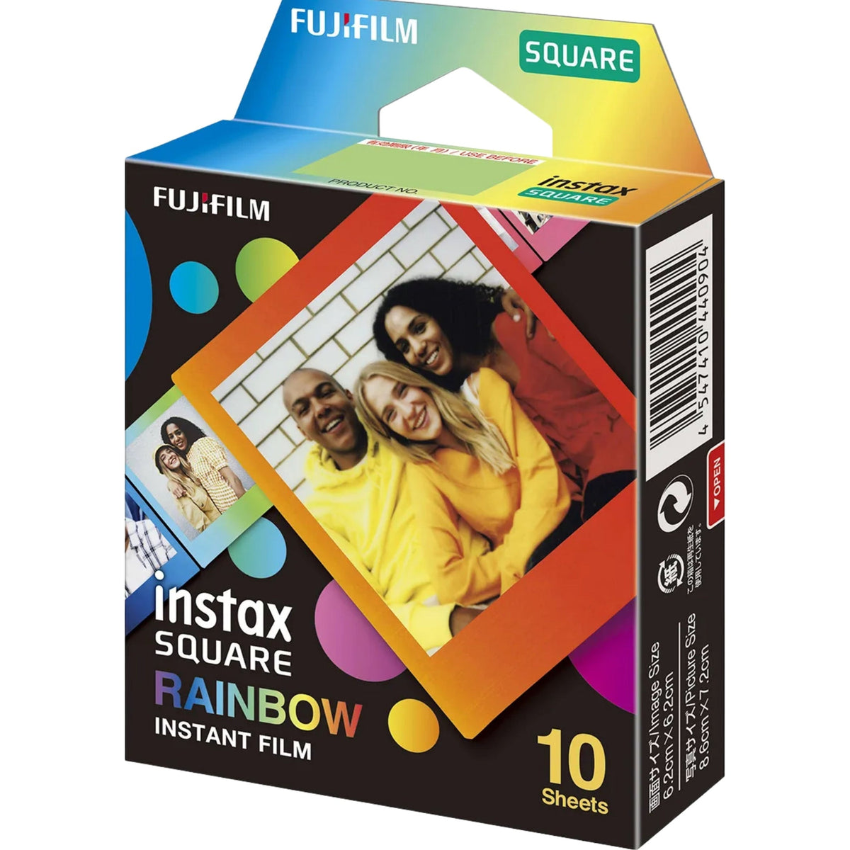 Fujifilm Instax Square Rainbow Instant Film – 10 Sheets