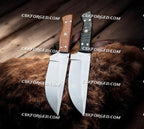 Frostfang Handmade Hunting Knife Walnut Wood Handle