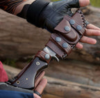 Bocat Damascus Steel Hunting Knife by cskforged